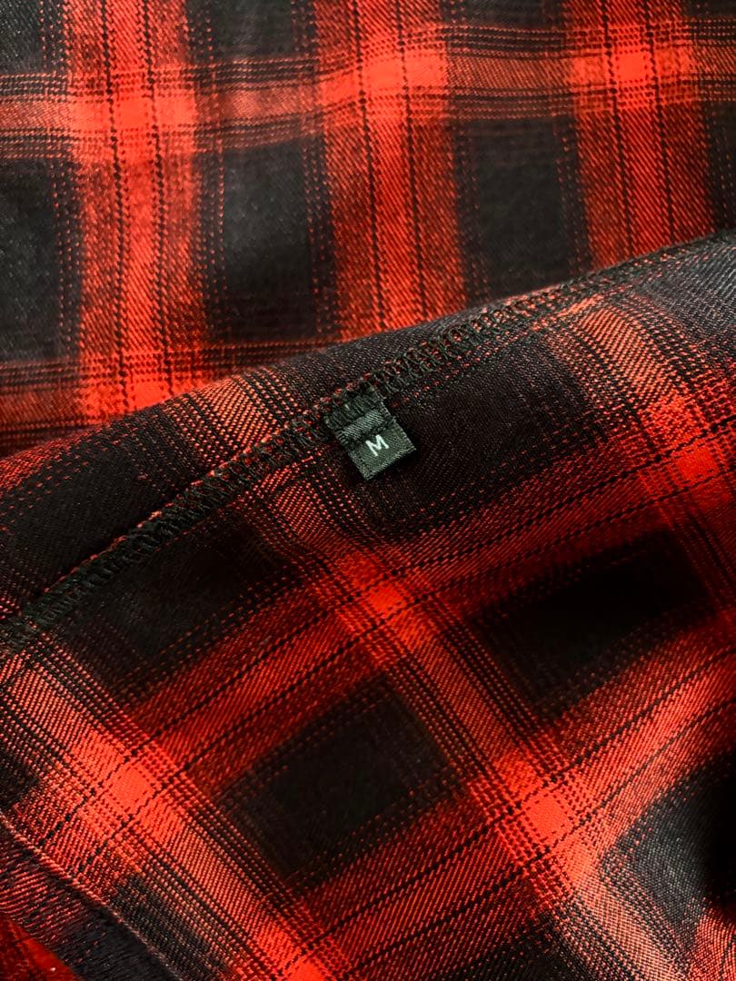 WIND AND SEA/未使用近 サンタクルーズ オンブレチェック 赤×黒 M