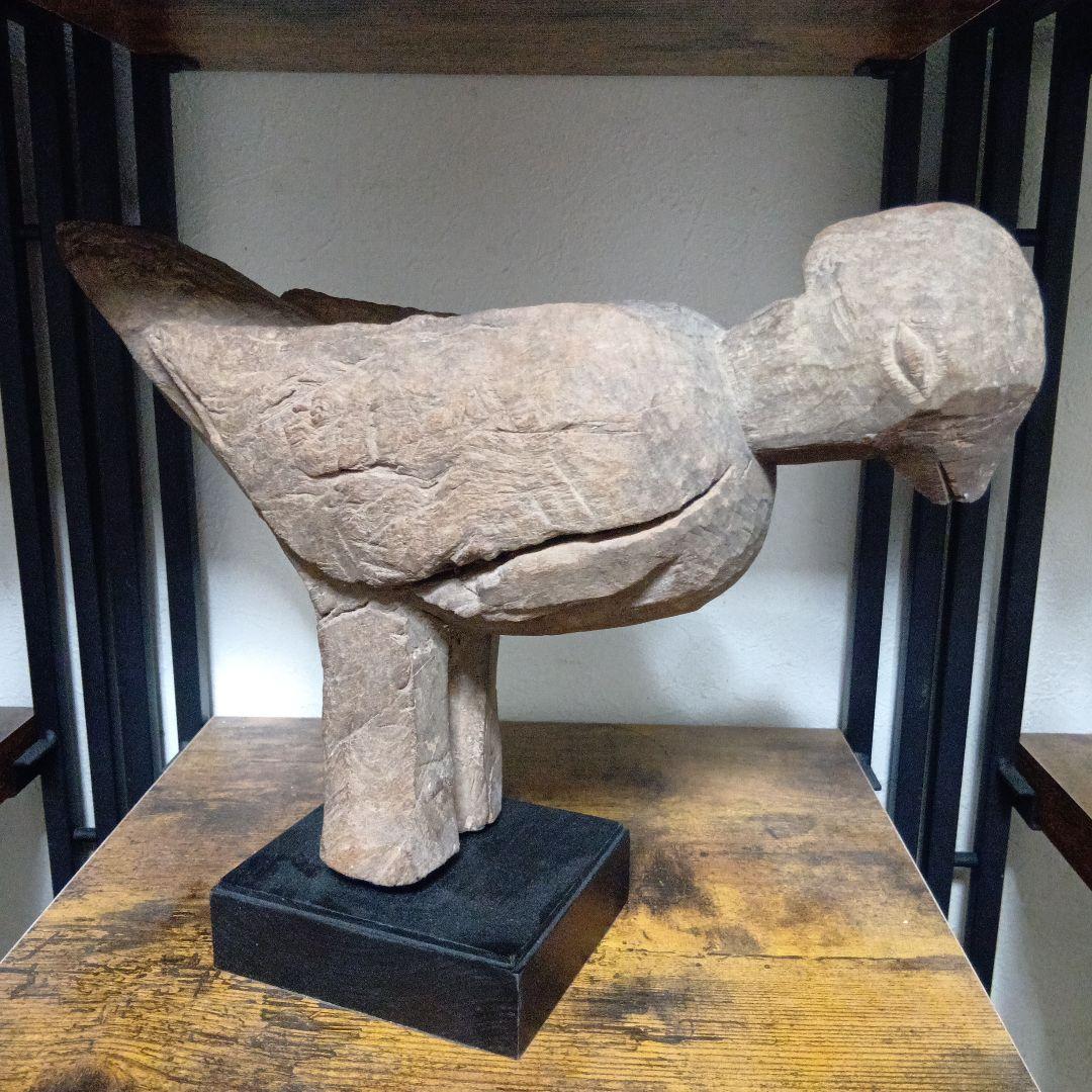 アフリカ 呪物 ロビ族の鳥を模した交霊像 バティバ 民間信仰 精霊