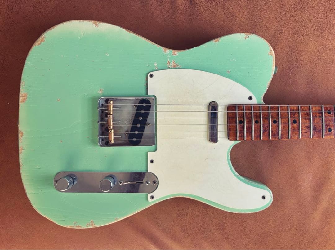 fender JAPAN テレキャスター Sシリアル レリック サーフグリーン