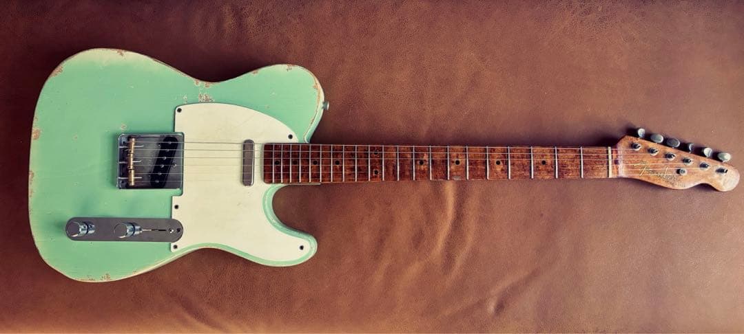 fender JAPAN テレキャスター Sシリアル レリック サーフグリーン