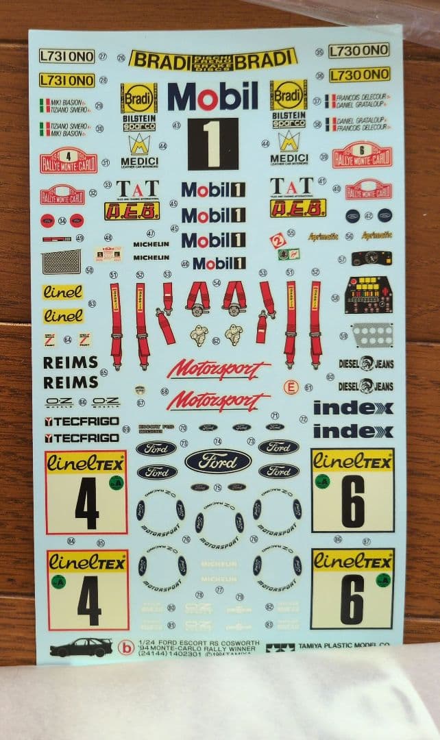 タミヤ 1/24 フォード エスコート RS コスワース＆インプレッサ