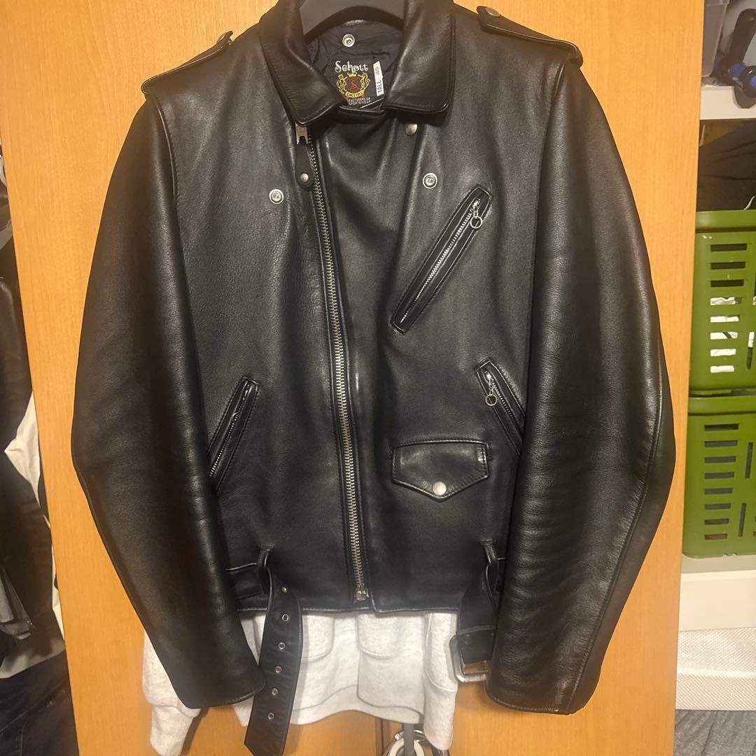 Schott ダブルライダースジャケット Tall 40 ワンスター613UST