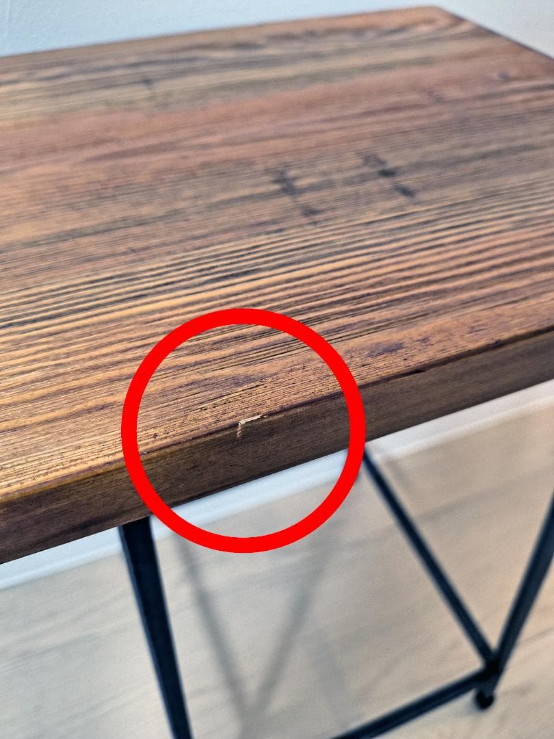 一部傷あり】アデペシュ ヴィンテージ加工有りのアイアンスツール