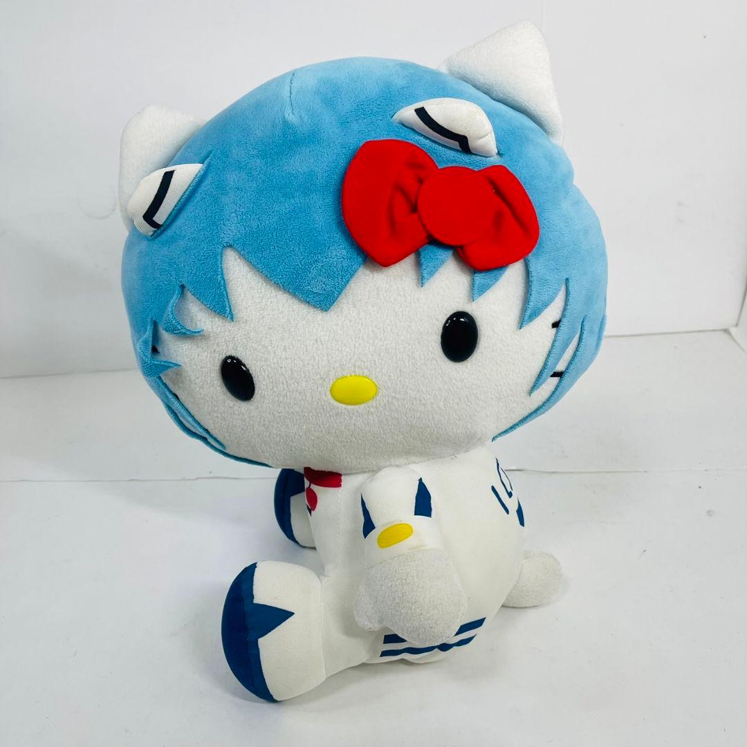 希少 エヴァンゲリオン ハローキティ 綾波レイ ハイパージャンボ ぬいぐるみ