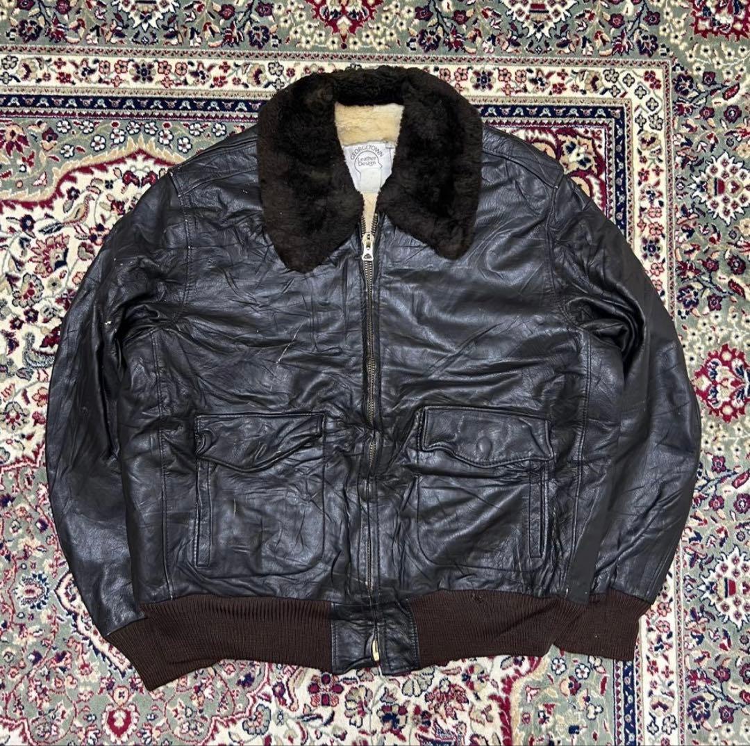 G-1 ファー付きレザージャケット