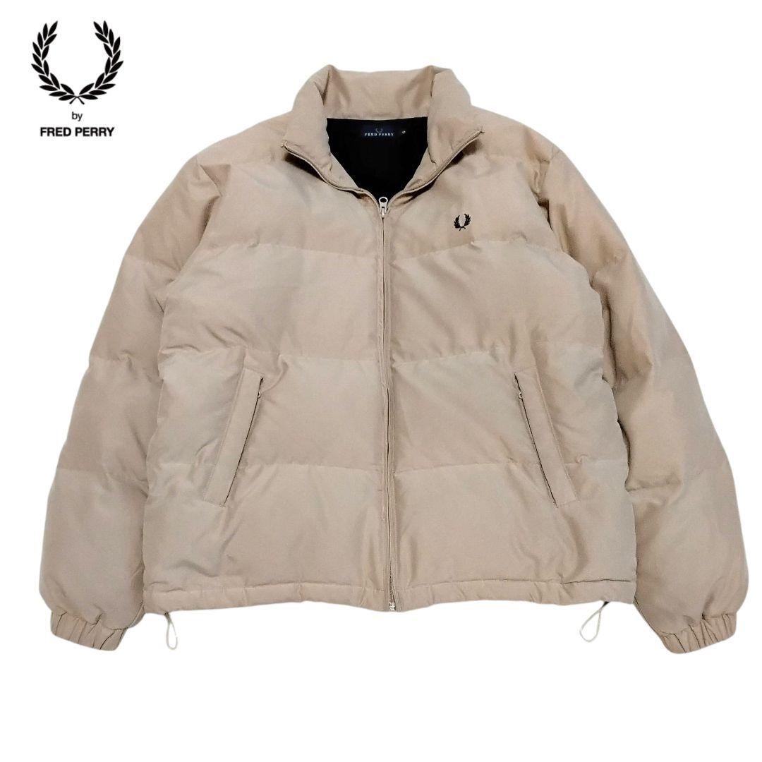 希少✨フレッドペリー ダウン ジャケット ベージュ 大きいサイズ 90s