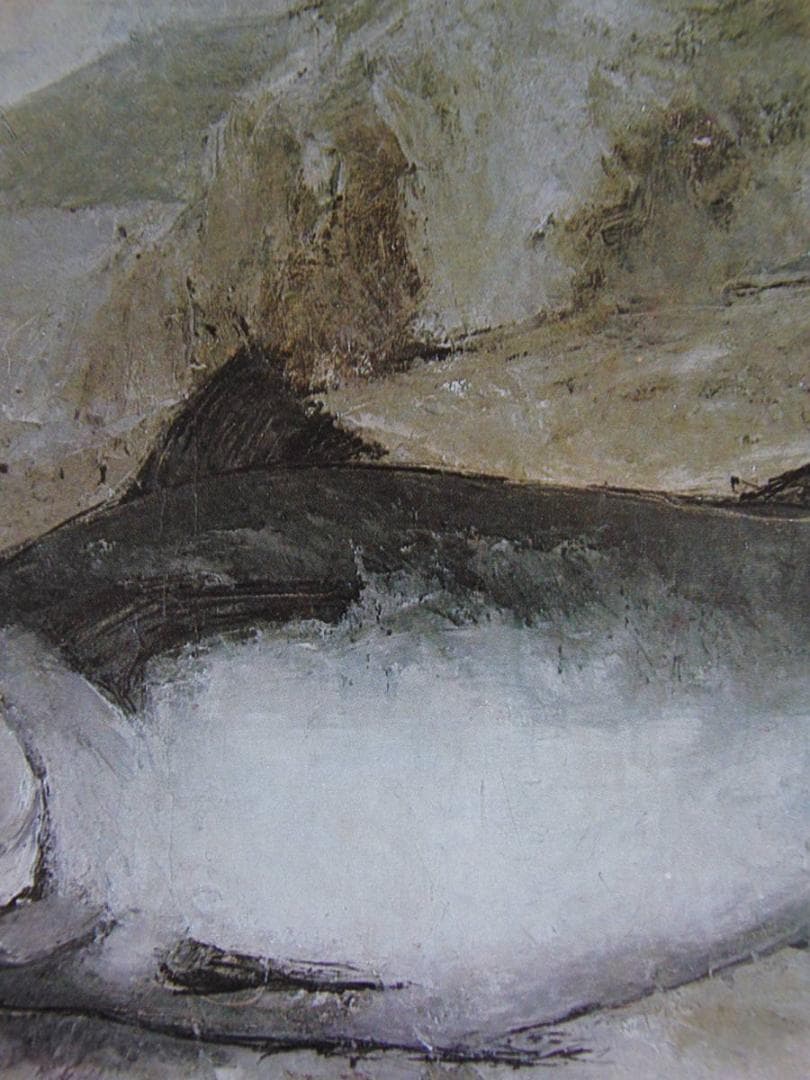 ベルナール・ビュッフェ、【Le poisson】、希少な額装用画集より、厳選