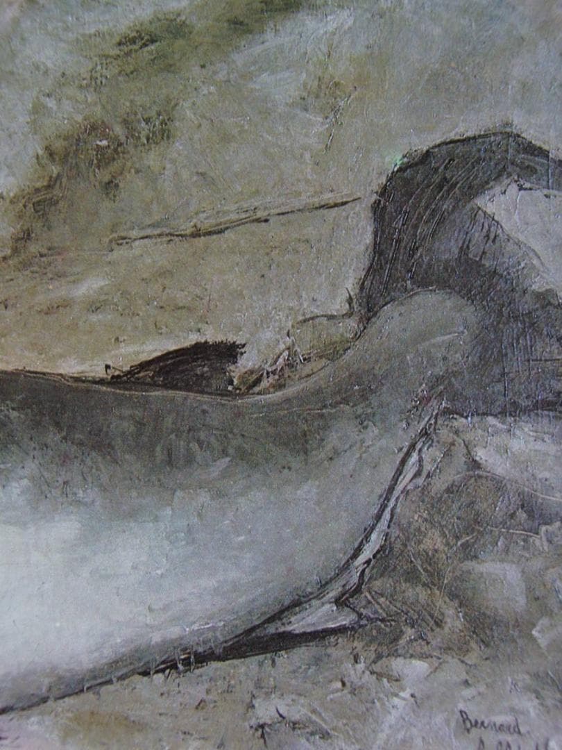 ベルナール・ビュッフェ、【Le poisson】、希少な額装用画集より、厳選