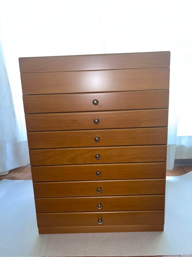 【値下げしました！】木製収納ジュエリーボックス　ミラー付き アクセサリーボックス