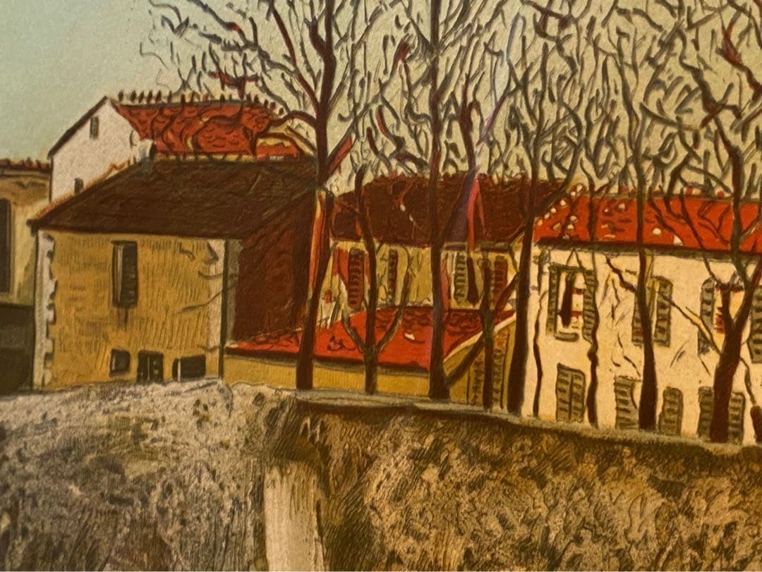 モーリス•ユトリロ 郊外の教会 ムルロー版 リトグラフ 絵画 - メルカリ