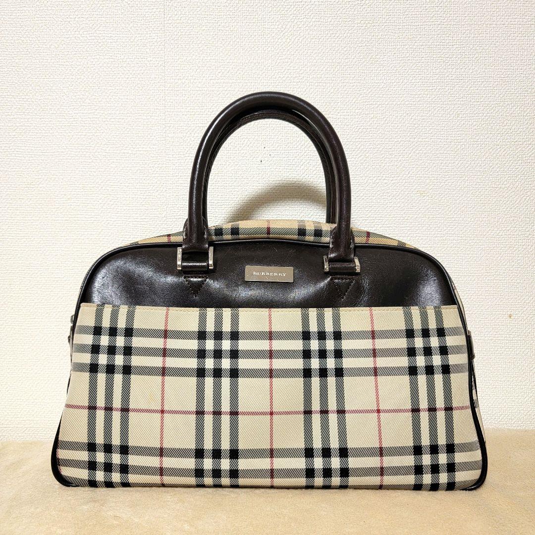 BURBERRY ボストンバッグ チェック柄