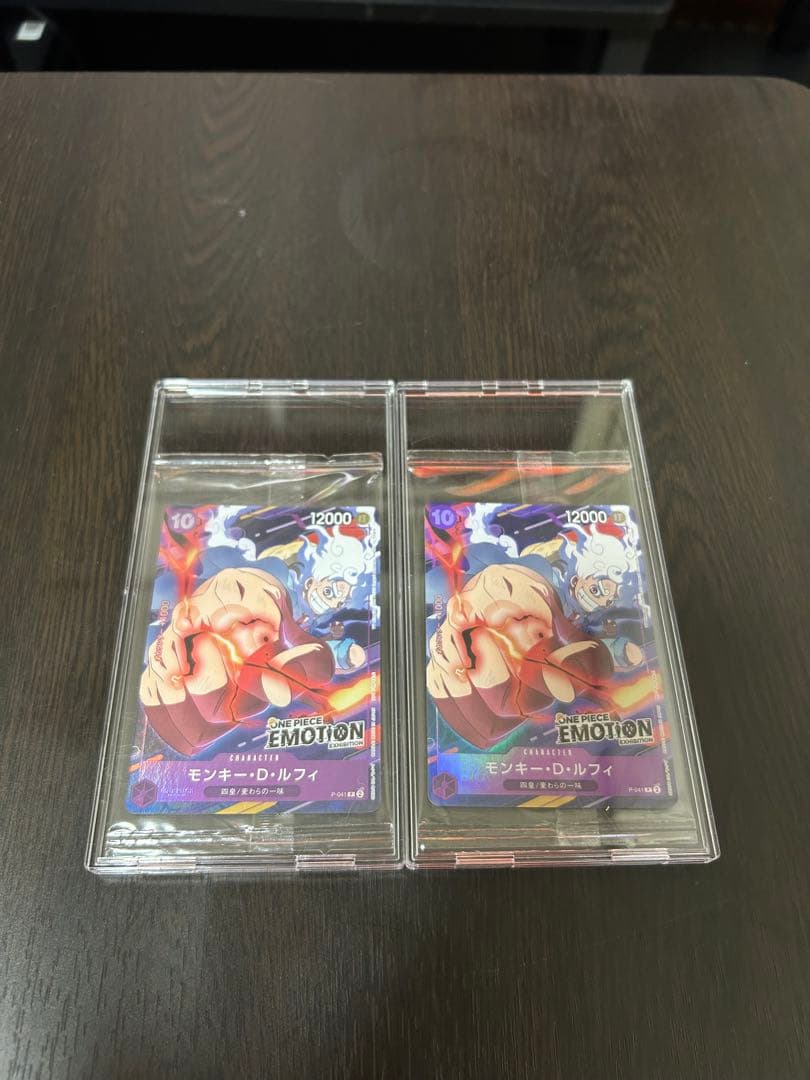 【未開封】ONE PIECE EMOTION 入場特典カード　ルフィ　2枚セット ONE PIECE - onepiece emotion 入場特典 カードの通販 by