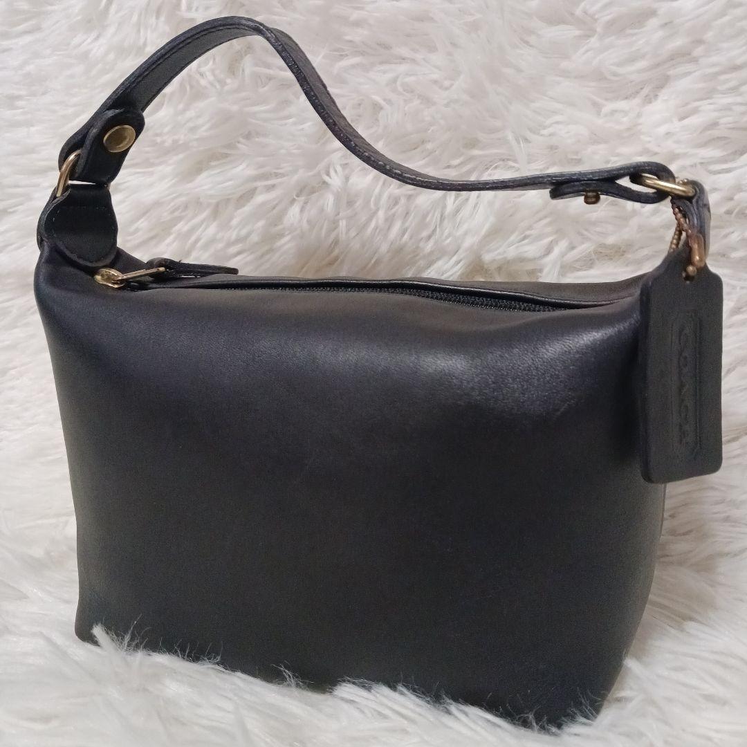 【美品】COACH オールドコーチ アクセサリーポーチ ミニハンドバッグ ヴィンテージ COACH オールドコーチ ターンロック アクセサリーポーチ