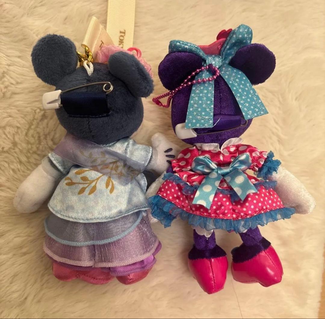 ミニー パッチンとぬいぐるみバッジ2体セット ディズニーランド