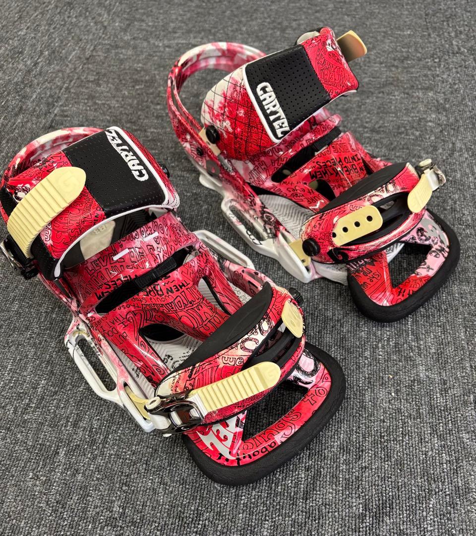 BURTON CARTEL EST バートン ビンディング Lサイズ 赤/白