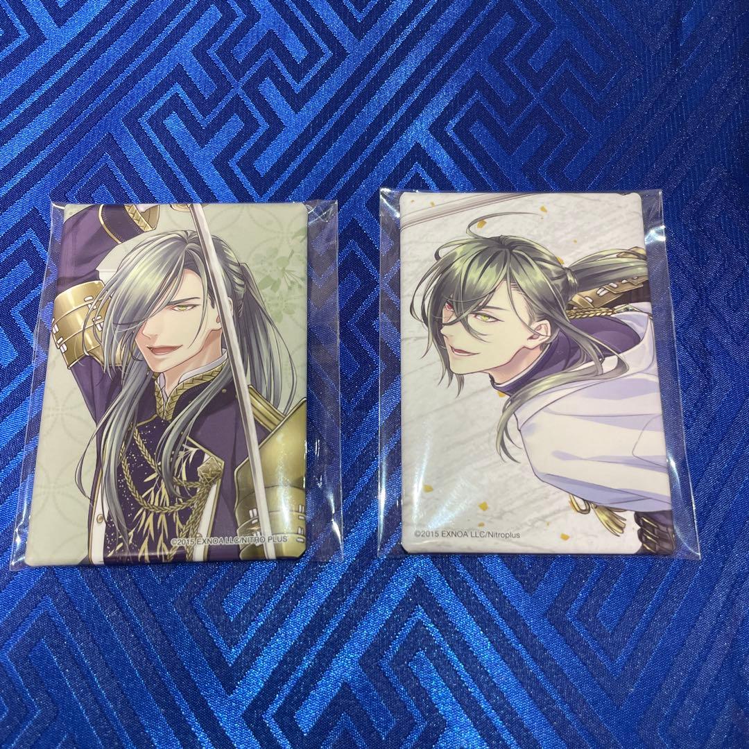 刀剣乱舞 にっかり青江 スクエア缶バッジ 五周年記念祝画 極 戦闘