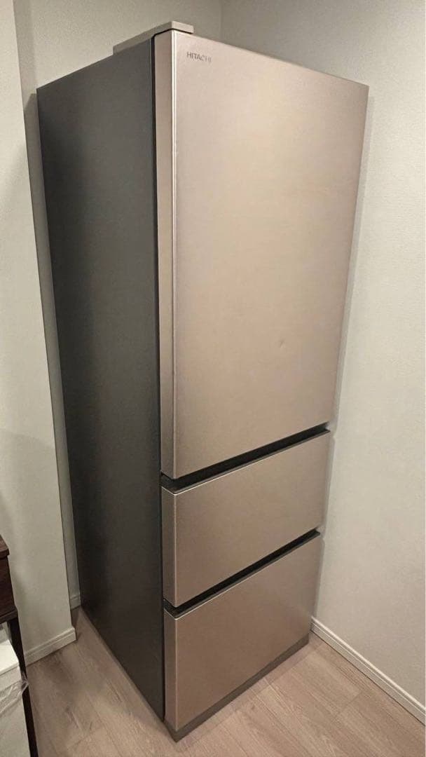 日立 冷蔵庫 3ドア 375L R-V38NVL （2021年 / 左開き） 日立（HITACHI） 冷蔵庫 3ドア 375L 左開き Vタイプ 真ん中野菜室