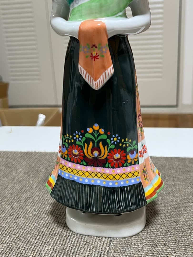 ホロハーザ ハンガリー 陶器人形 ヴィンテージ アンティーク磁器農民