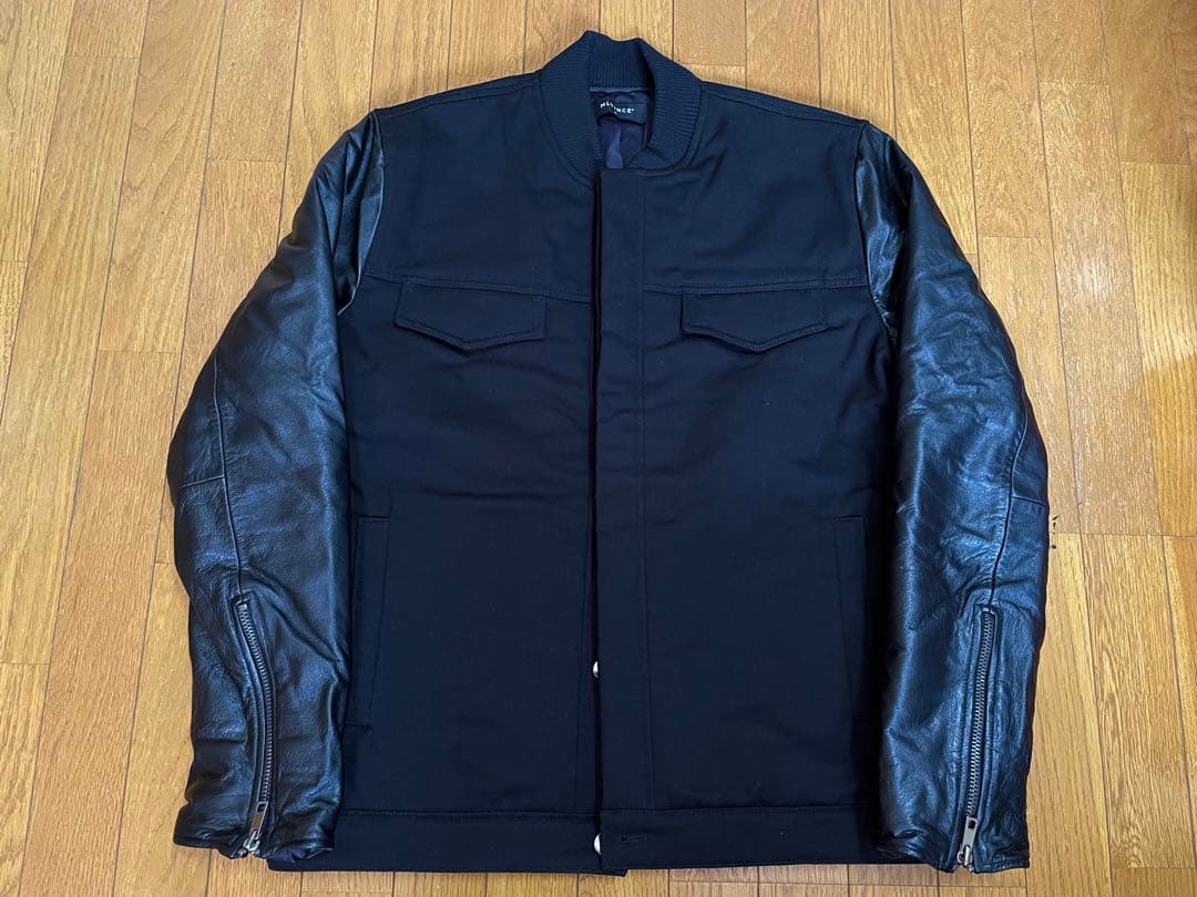 ジャケット・アウター MLVINCE beringer leather sleeve jacket