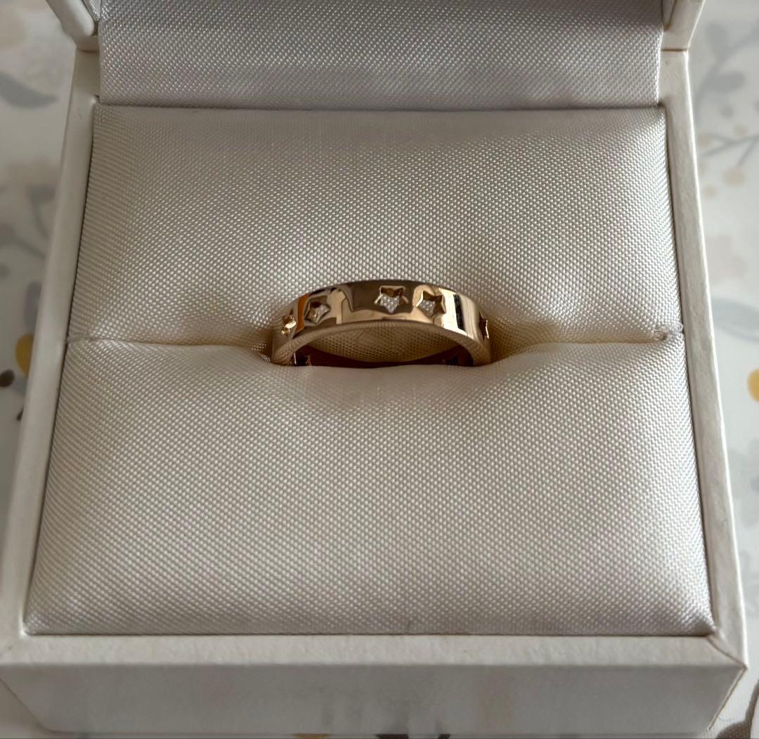 Dior ディオール スター透かしリング ゴールド 箱付き 正規品