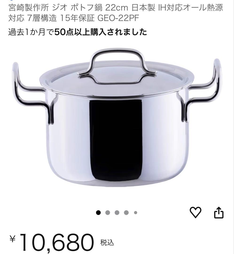 宮崎製作所 ジオ ポトフ鍋 22cm