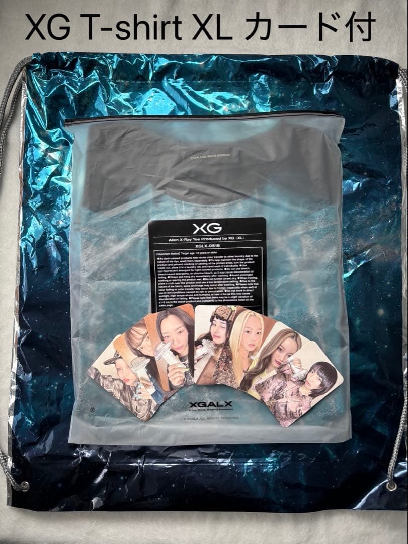 XG X-ray Tシャツ XL おまけショッパー カード メルカリ便