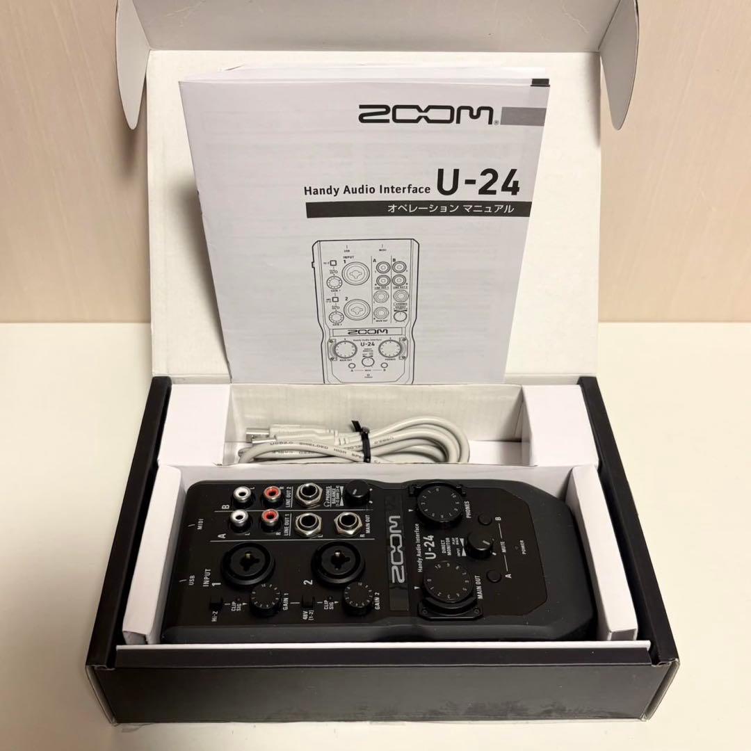 zoom u-24 オーディオインターフェース
