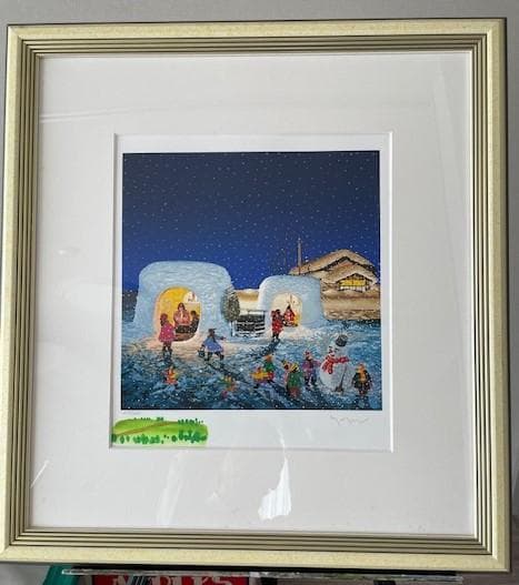 ヒロ・ヤマガタ　シルクスクリーン　かまくら