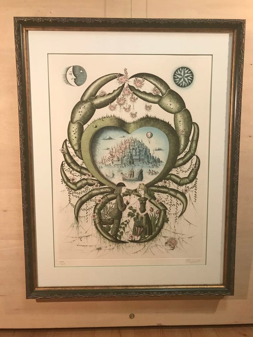 ペイネ　「蟹座」　銅版画　直筆サイン・エディション有り サイン入り】永井一正 銅版画作品 「LIFE 58」 永井一正 -の商品詳細