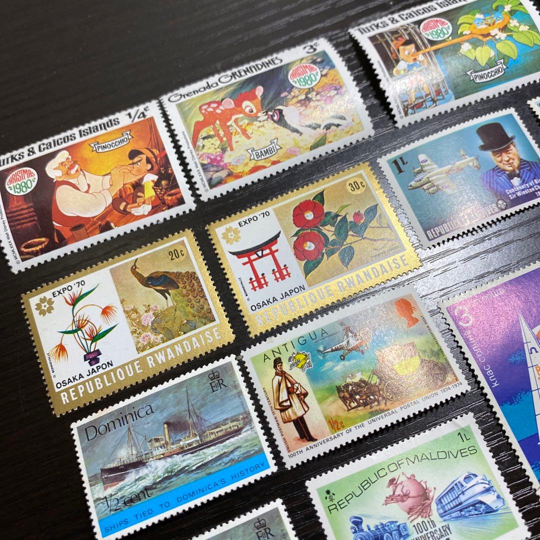 海外切手 記念切手 入手困難 絶版 未使用 71枚 コレクション 激レア