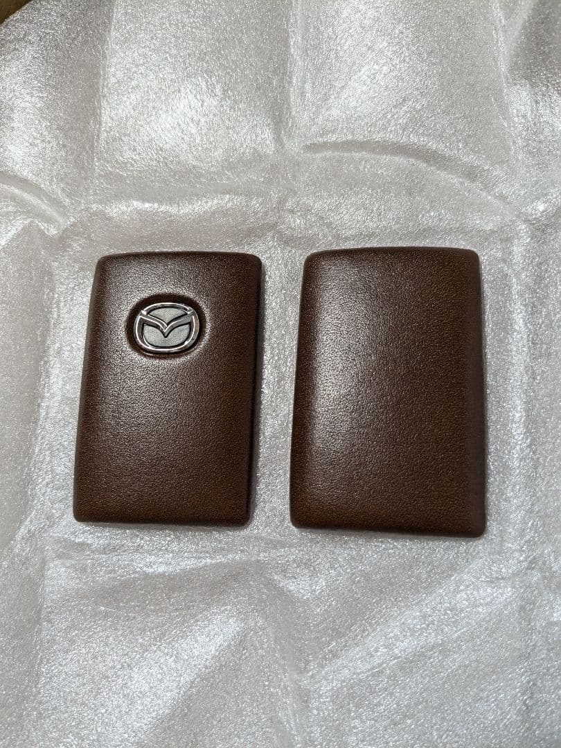 マツダ 純正 セレクティブキーシェル レザー ブラウン 本革 MAZDA