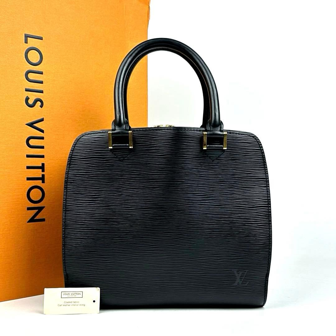 ラッキールイヴィトン エピ ポンヌフ ハンドバッグ M52052 レザー LOUIS VUITTON(ルイヴィトン) M52052 エピ ノワール ポンヌフ レザー