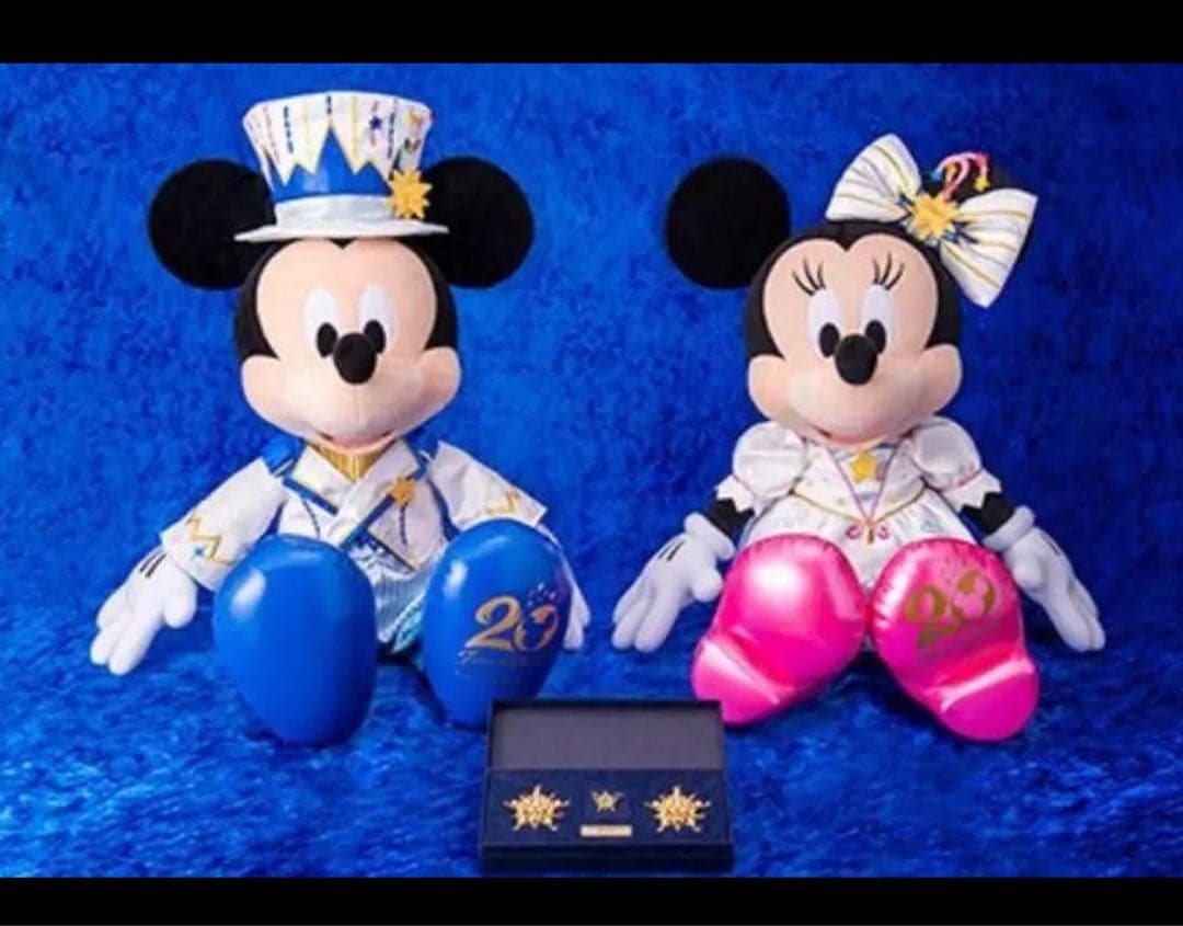 ファンダフルディズニー限定 ディズニーシー20周年ミッキーミニーぬいぐるみ