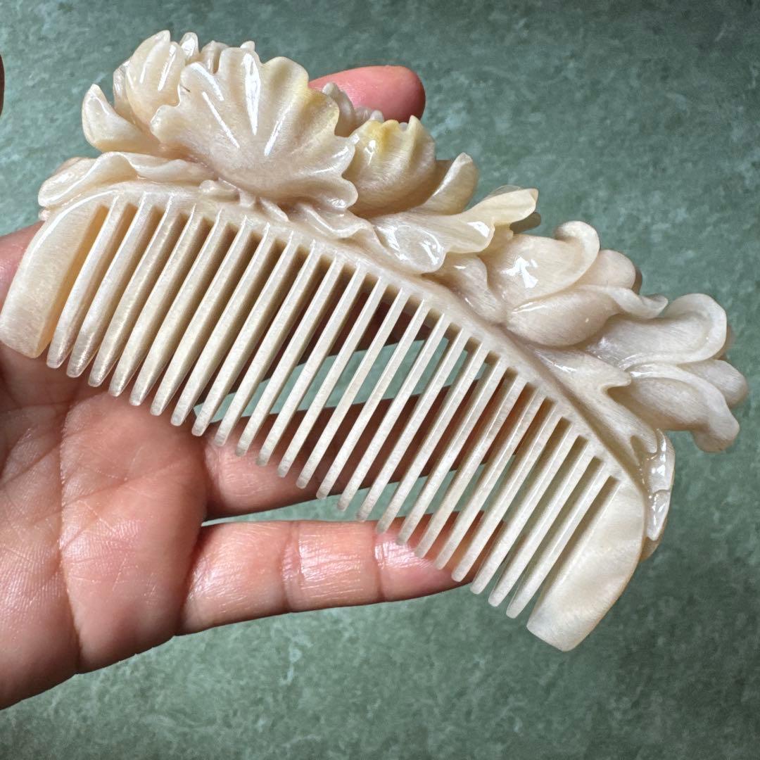 彫刻 角製品　ヘアコーム