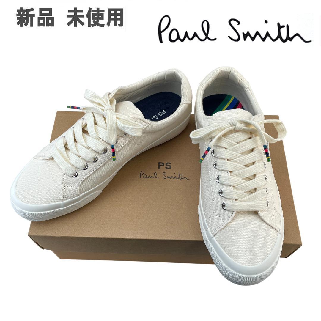 【新品レア】Paul Smith スニーカー AMOS ホワイト 正規品 箱付き