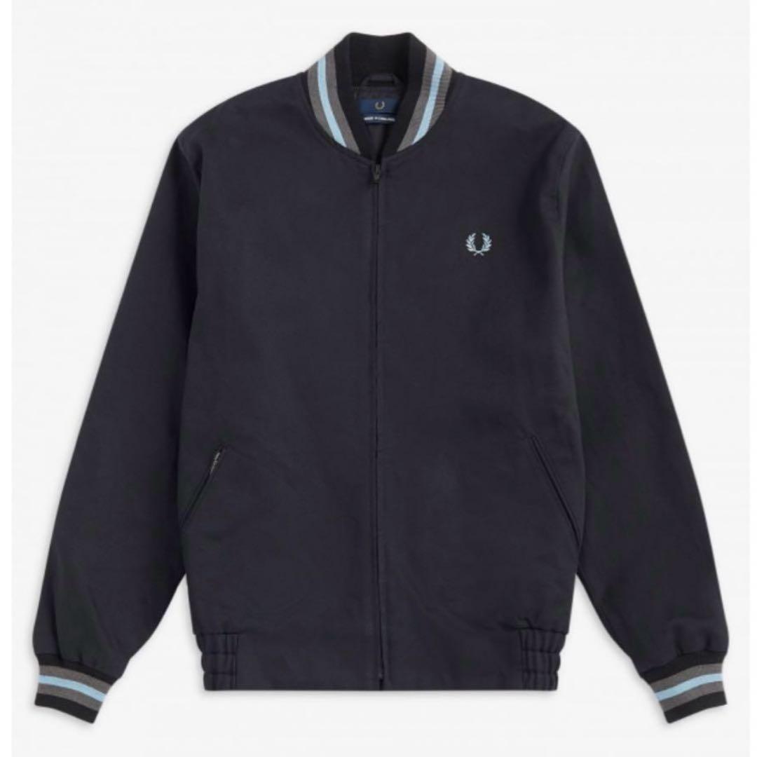 FRED PERRY / Tennis Bomber Jacket ネイビー M
