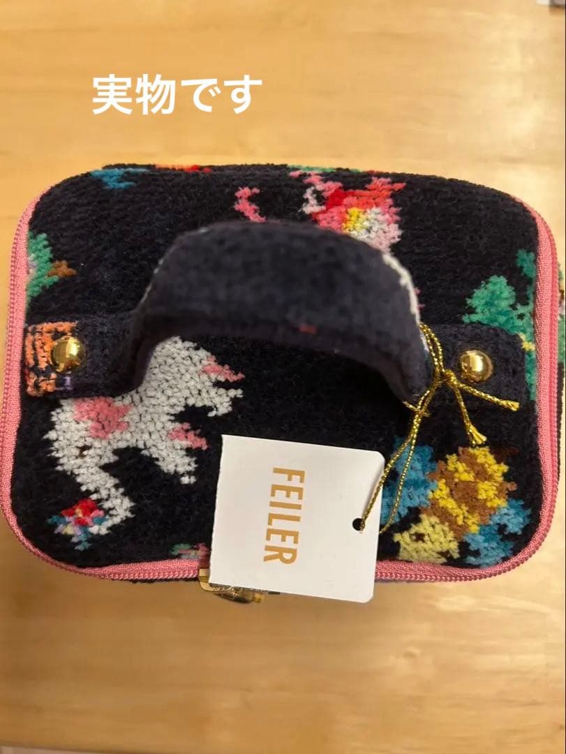 FEILER 神崎恵さん×フェイラー　ファンキーフォーチュン　バニティポーチ
