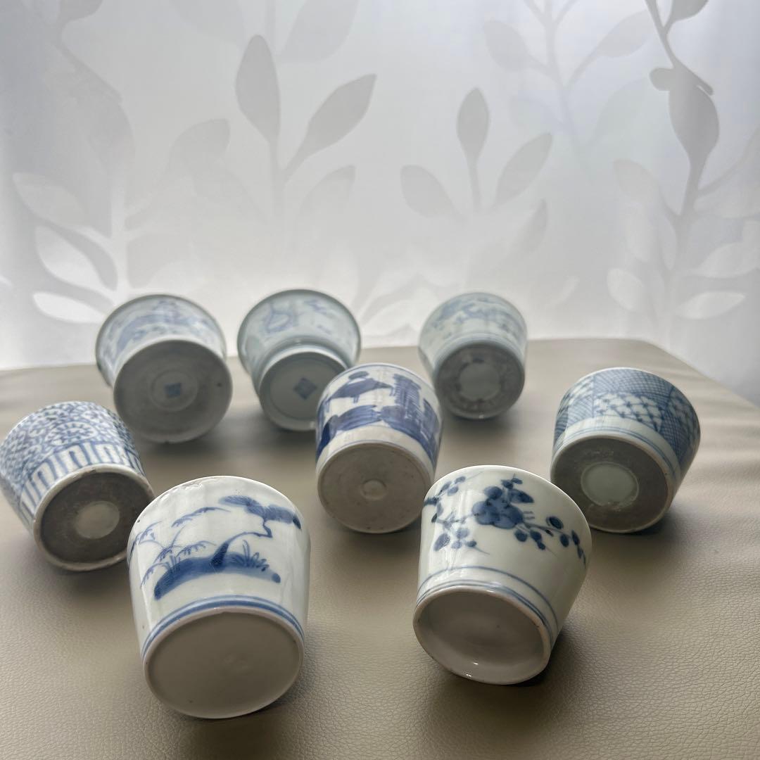 お値下げ！【父の骨董コレクション】蕎麦猪口 骨董 おまとめ8点 江戸