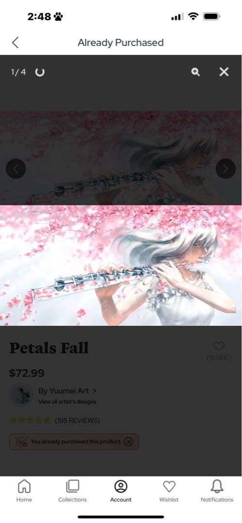 Petals Fall ダイヤモンドアートクラブ