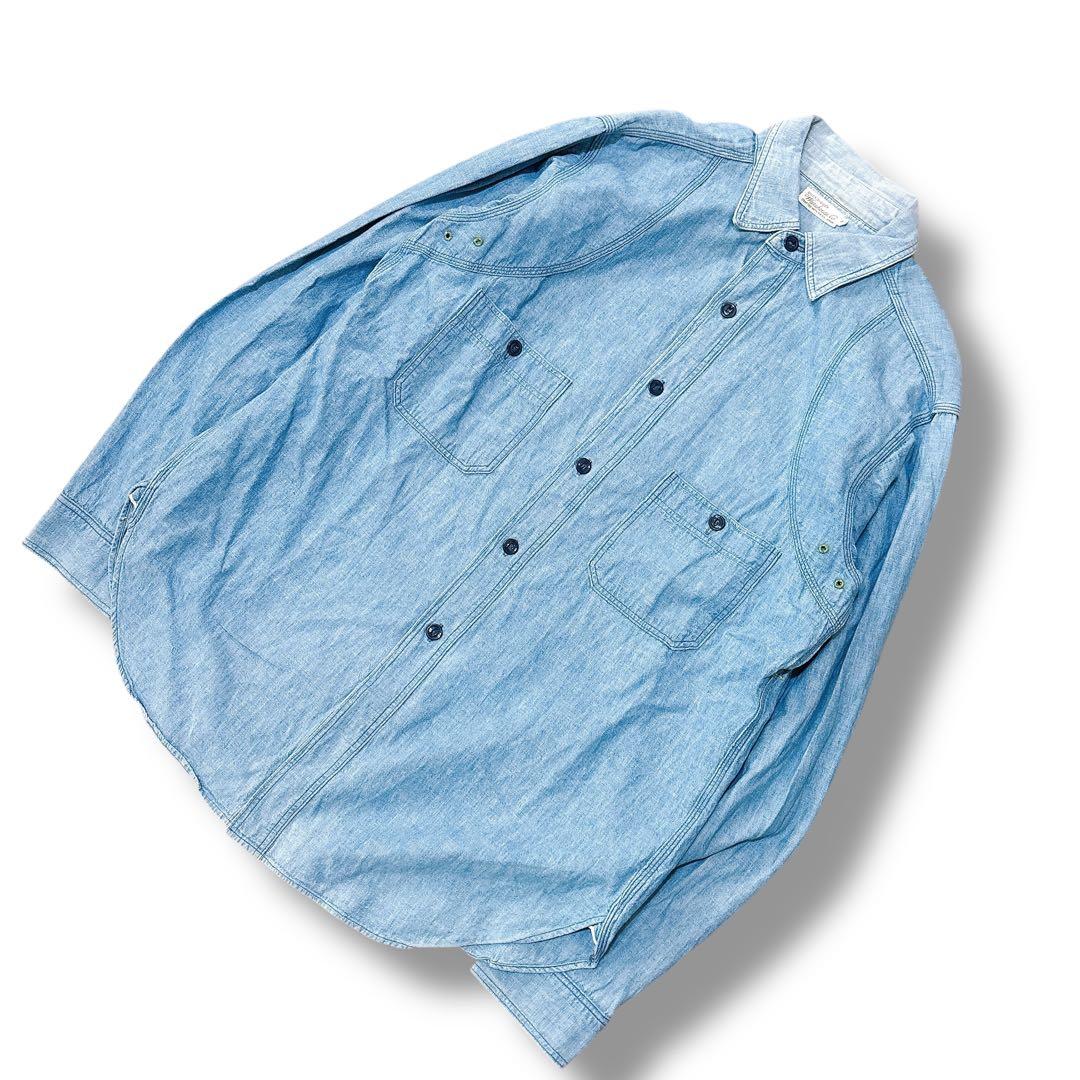 WAREHOUSE ウエアハウス シャンブレーシャツ インディゴ ワークシャツ