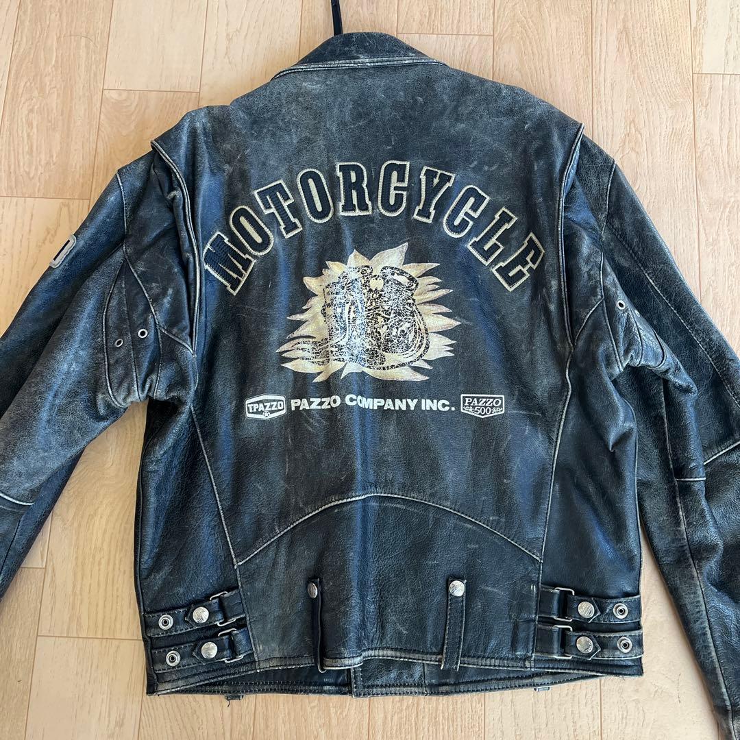 PAZZOレザーライダースジャケット