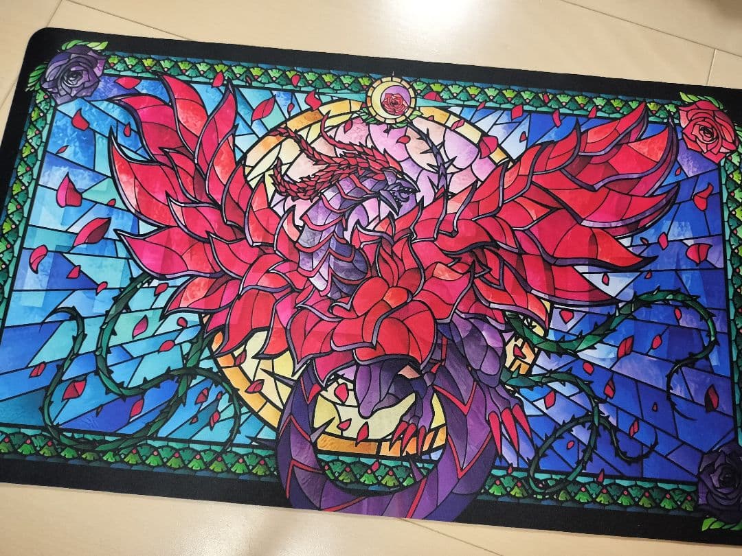 中*村様 新品未使用 在庫ラスト ブラックローズドラゴン プレイマット