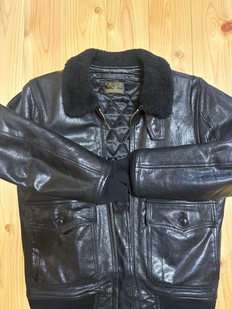 COOTIE ボア襟 レザージャケット COOTIE ボア襟 レザージャケット coen ボア襟付きレザーライク