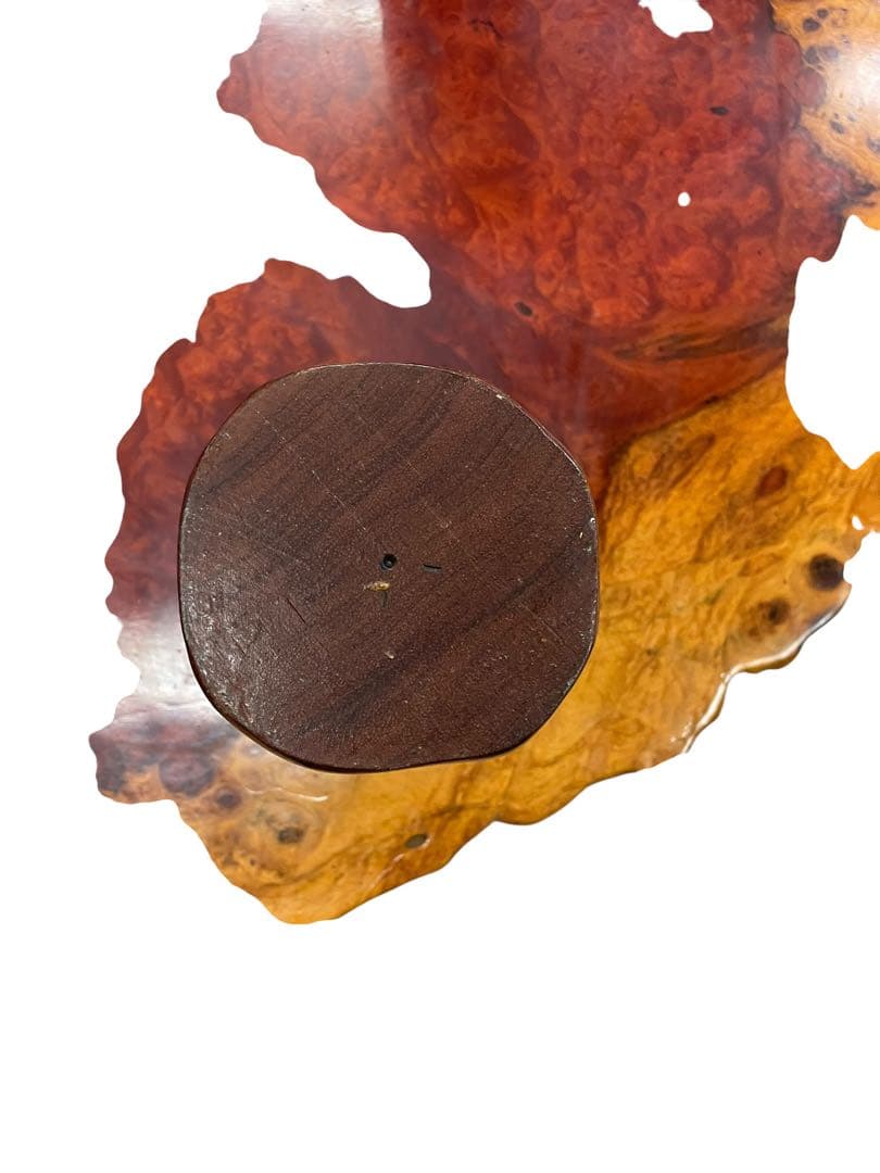 希少 花梨瘤 一枚板 無垢テーブル 不規則形状 瘤杢 高級座卓 天然木