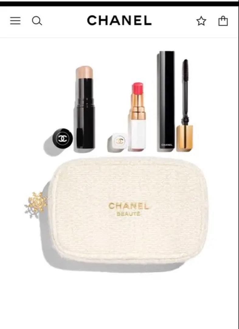 新品未使用⭐︎シャネル トータル ルック セット　2024年コフレ シャネルクリスマスコフレ2024トータルルックセット＋コンパクトミラー