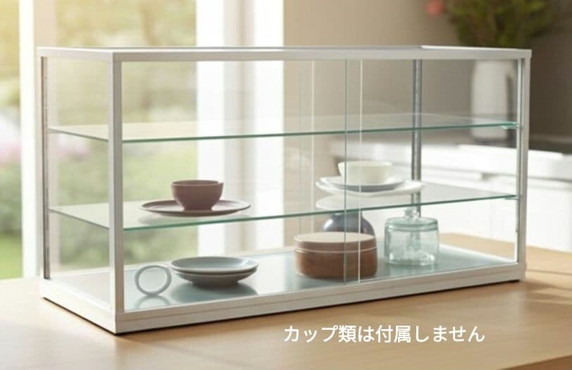 【未使用】ガラス ディスプレイケース　ショーケース