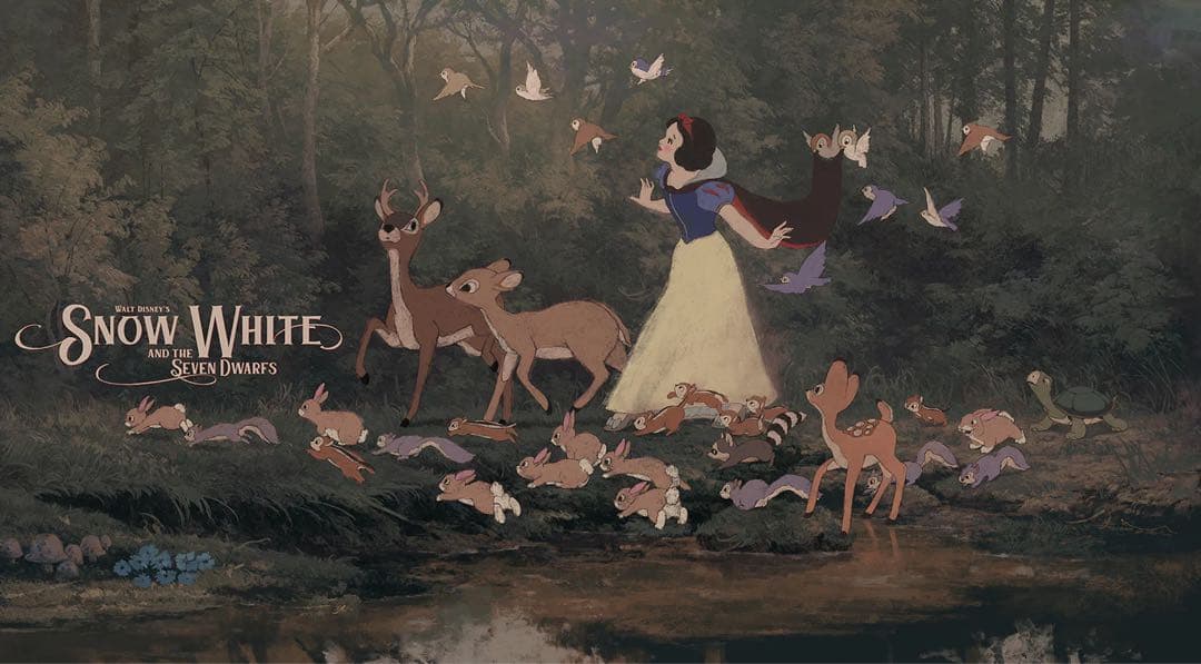 白雪姫 ディズニー MONDO BNG シルクスクリーンポスター 白雪姫』 洋画 アメリカ - 海外版映画ポスター専門店 - – Fine select