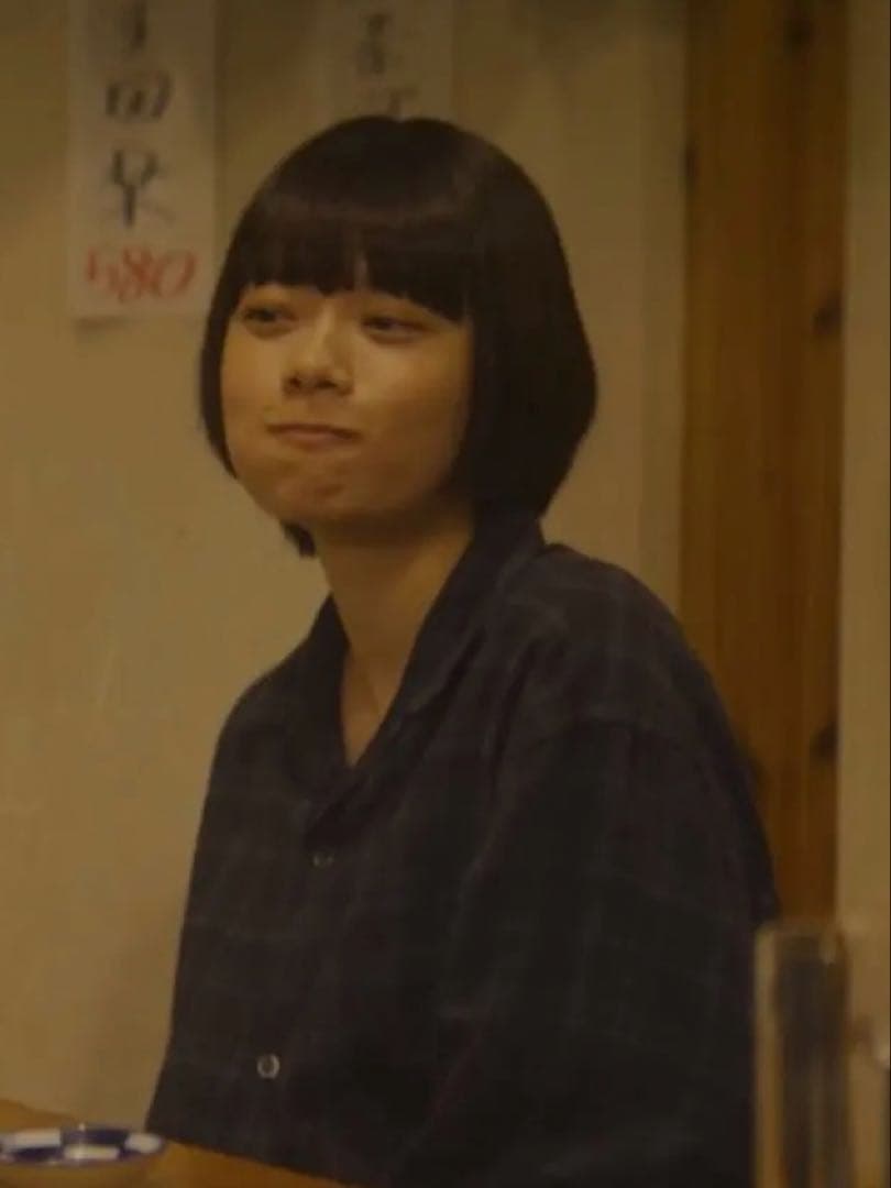 杉咲花さん着用 ネル マドラスチェック オープンカラー シャツ BOX