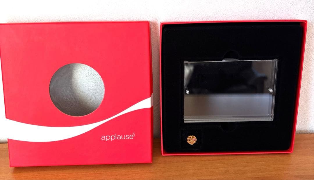 コカ・コーラ 30年勤続記念品 ガラス製 写真立て 非売品 箱付