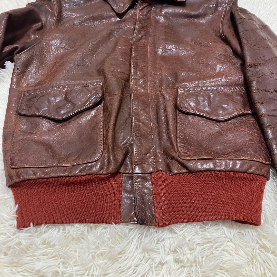 実名復刻 リアルマッコイズ A-2 本革 赤リブ 36 - メルカリ